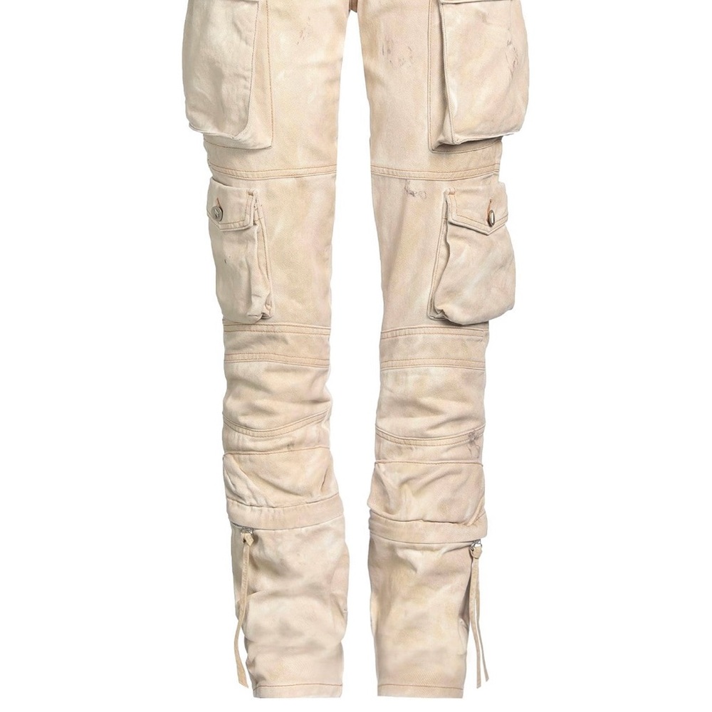 The Attico Cream Cargos